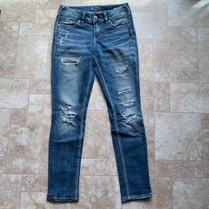 Suki skinny silver jeans